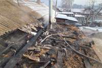 В селе под Минусинском из-за неправильной эксплуатации печи произошел пожар