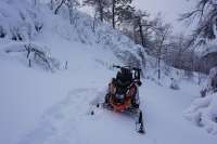 В Хакасии погибают туристы на снегоходах
