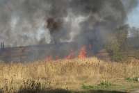 В Хакасии произошел степной пожар длиной в пять километров
