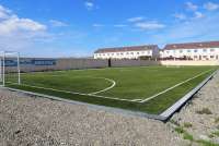 В Черногорске на стадионе «Сибиряк» появилось новое футбольное поле