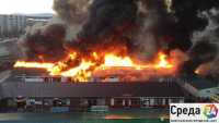 Из-за чего сгорели торговые павильоны в Минусинске?