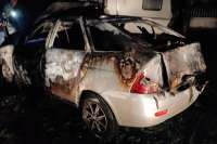 В Абазе дотла сгорел автомобиль