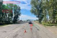 На дороге Шушенского в ДТП серьёзно пострадал 8-летний велосипедист