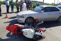 В Абакане в ДТП пострадал мотоциклист